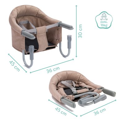 Siège de table bébé nature