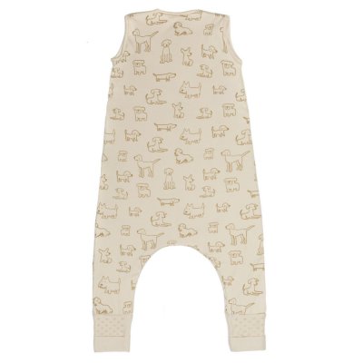 Gigoteuse à pieds sans manches et chaussettes antidérapantes - 92 cm - chien beige - tog 2.5