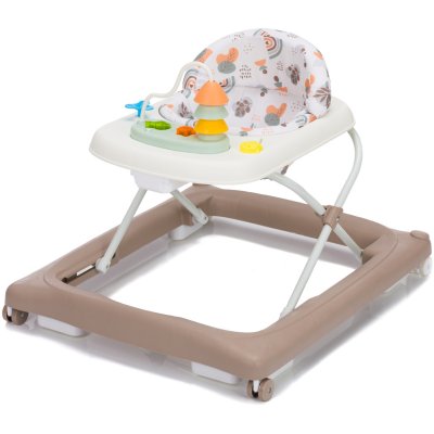 Trotteur bébé emil blanc/moka