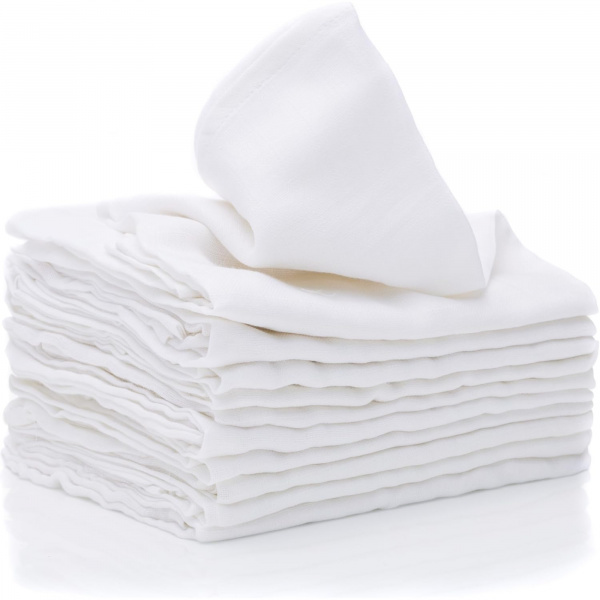 Couches en coton 10 pcs blanc Fillikid