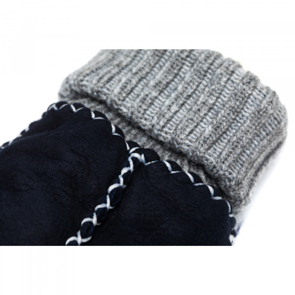 Les moufles en peau d'agneau gr. i marine Fillikid