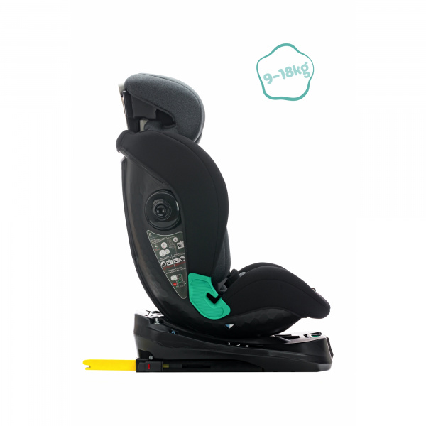Siège auto pivotant 360° i-size luca noir gris Fillikid