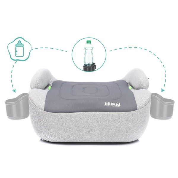 Rehausseur voiture isofix i-size darkgrey Fillikid