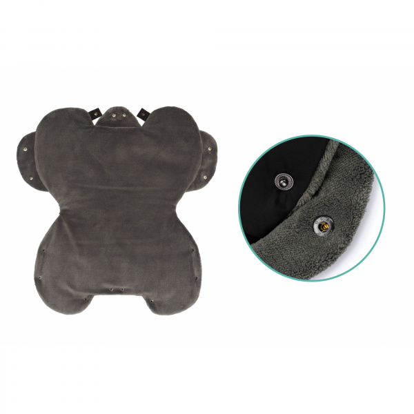 Moufles poussette kalix black Fillikid