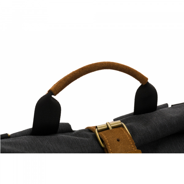 Sac à dos à langer rolltop berlin mélange noir Fillikid