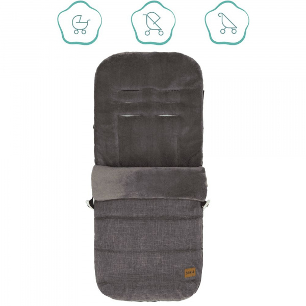 Chancelière poussette universelle lanin gris chiné Fillikid