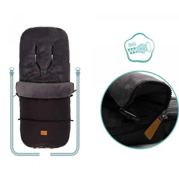 Chancelière hiver kinley - black Fillikid