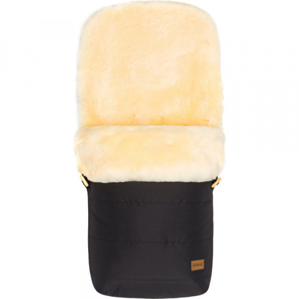Chancelière hiver en peau d'agneau - cosy - noir Fillikid