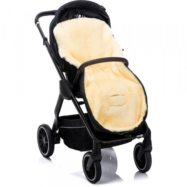 Chancelière hiver en peau d'agneau - cosy - noir Fillikid