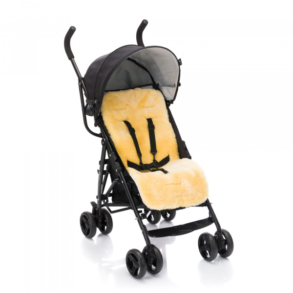 Peau d'agneau - pour le landau et la poussette 73x33.5 cm nature Fillikid