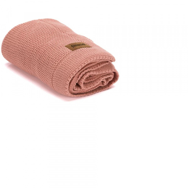 Couverture bébé tricotée rose Fillikid
