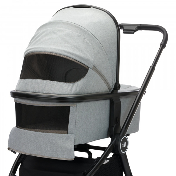 Le set de poussette baby stroller 2 in 1 cougar gris Fillikid