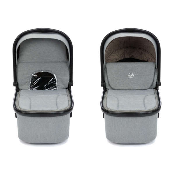 Le set de poussette baby stroller 2 in 1 cougar gris Fillikid