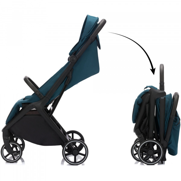 Poussette cooper turquoise/noir Fillikid
