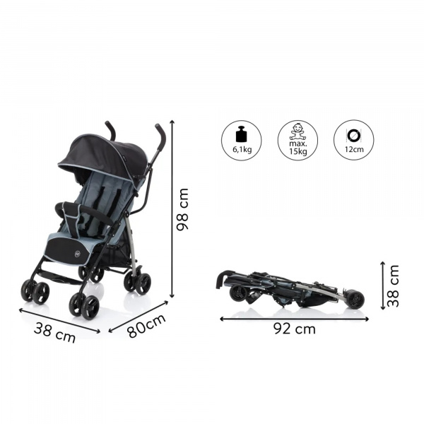 Poussette sportive fill glider bleu Fillikid