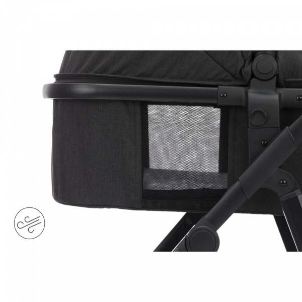 Poussette trio combinée 3en1 jaguar mélange gris foncé Fillikid