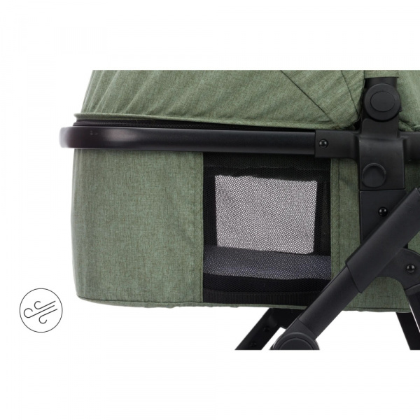 Poussette trio combinée 3en1 jaguar mélange vert Fillikid