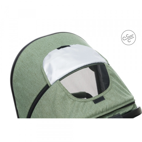 Poussette trio combinée 3en1 jaguar mélange vert Fillikid