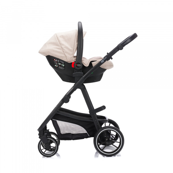 Poussette trio combinée 3en1 jaguar mélange naturel Fillikid