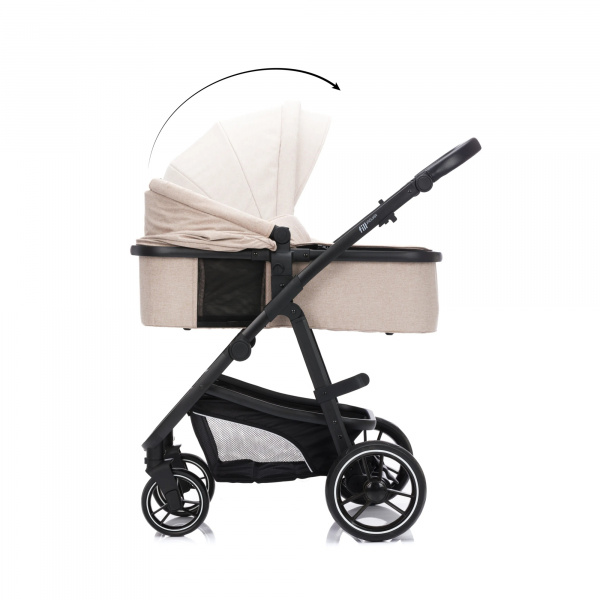 Poussette trio combinée 3en1 jaguar mélange naturel Fillikid