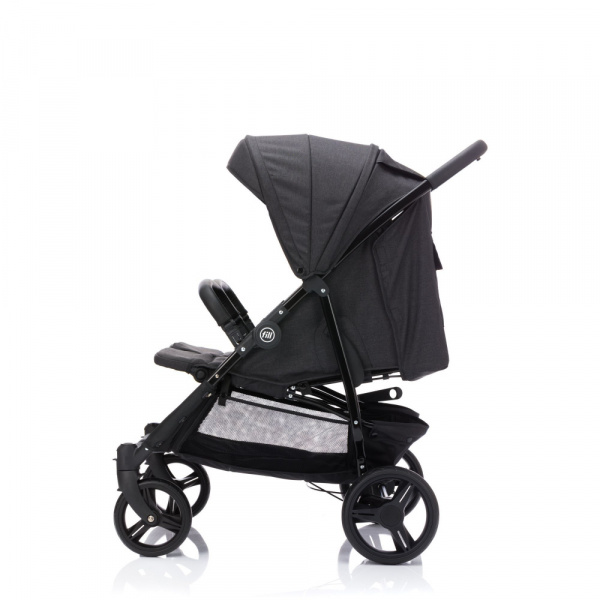 Poussette duo noir mélange Fillikid