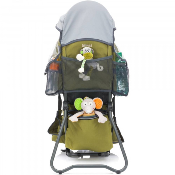 Porte-bébé dorsal randonnée olive Fillikid