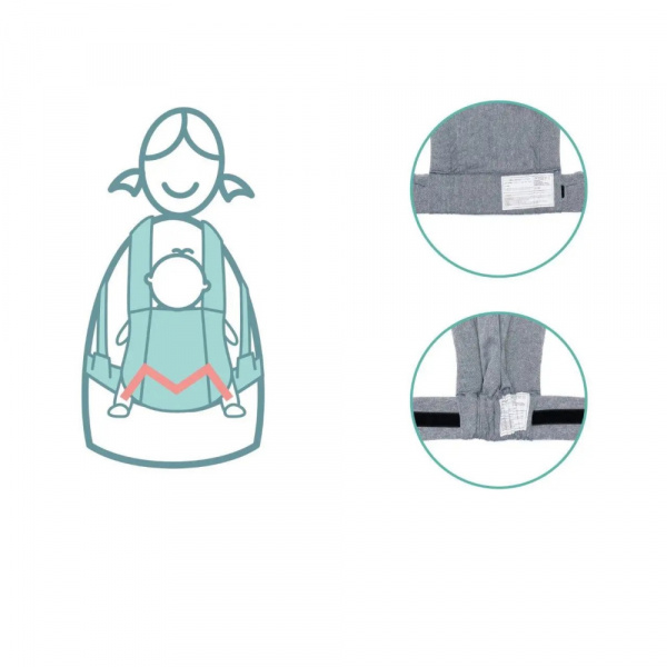 Porte-bébé frontal walk beige Fillikid