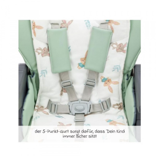 Chaise haute mio gris/vert Fillikid