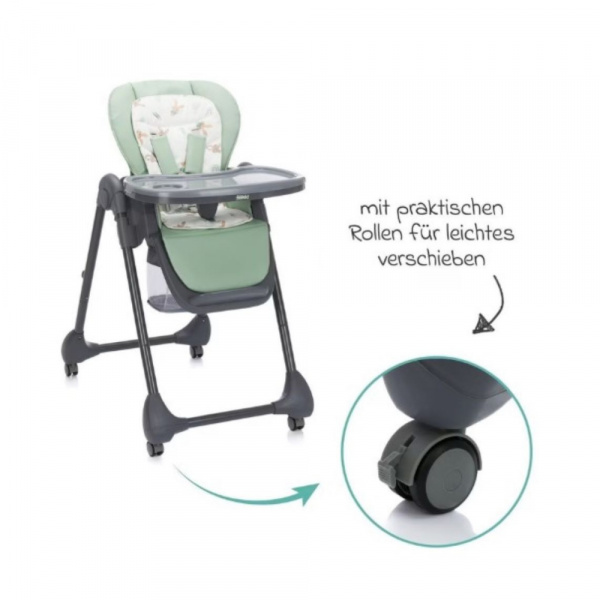 Chaise haute mio gris/vert Fillikid