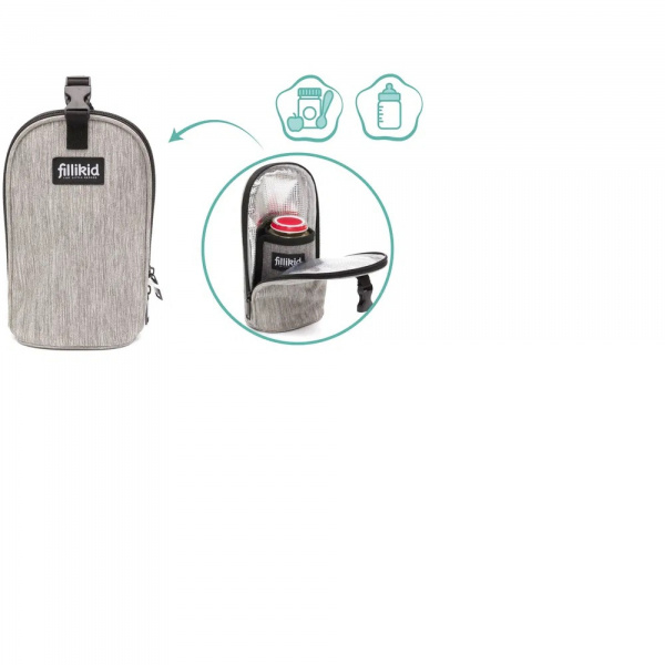 Chauffe-biberon gris clair Fillikid