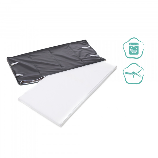 Lit parapluie avec roulettes paris gris clair Fillikid