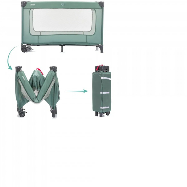 Lit parapluie capri - vert Fillikid