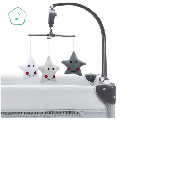 Lit parapluie capri - gris Fillikid