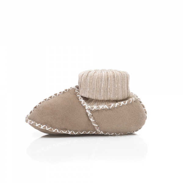 Chaussons en peau d'agneau gr. 17/18 nature Fillikid