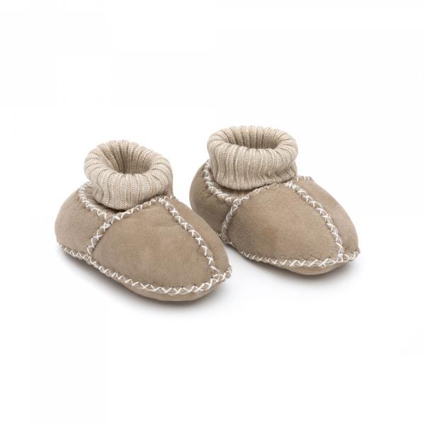 Chaussons en peau d'agneau gr. 17/18 nature Fillikid