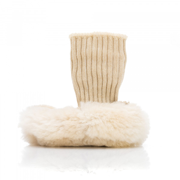 Chaussons en peau d'agneau gr. 17/18 marron Fillikid