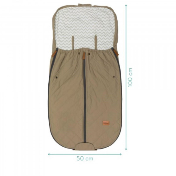 Chancelière légère poussette taupe Fillikid