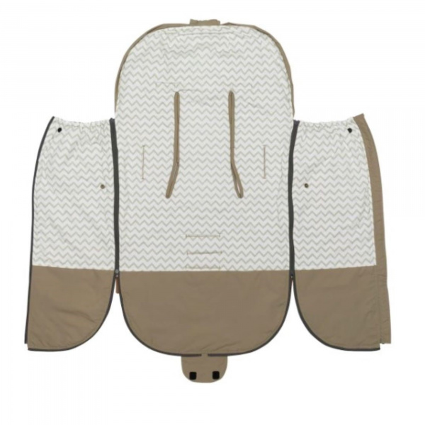 Chancelière légère poussette taupe Fillikid