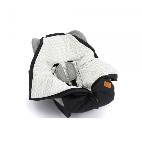 Chancelière mi-saison pour poussette noir Fillikid