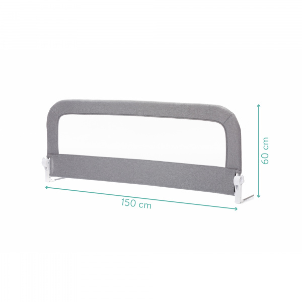 Barrière de lit bébé 60x150 cm lara gris Fillikid