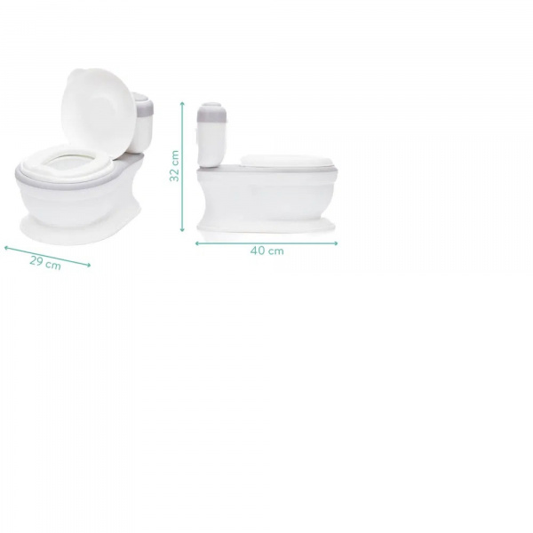 Mini toilette marlin gris/blanc Fillikid