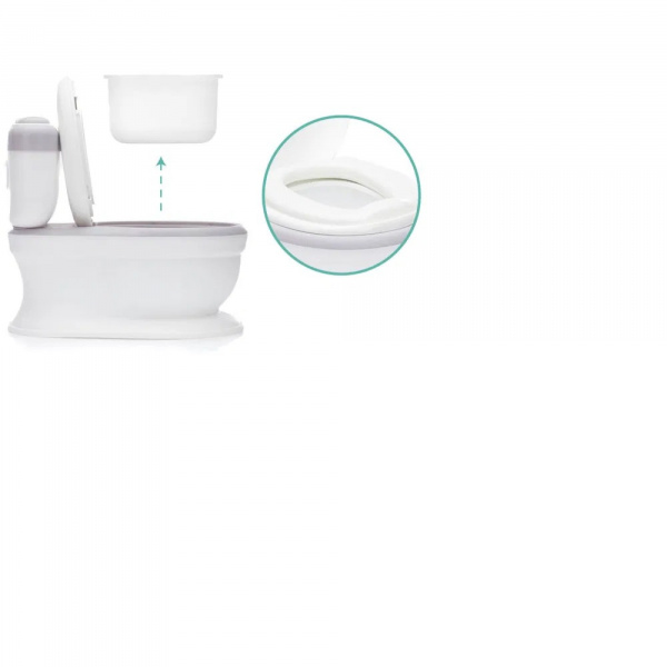 Mini toilette marlin gris/blanc Fillikid