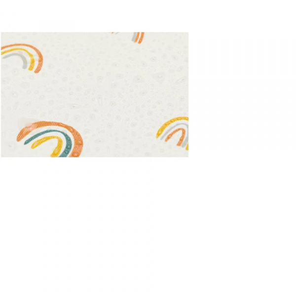 Matelas à langer petits arcs-en-ciel beiges Fillikid