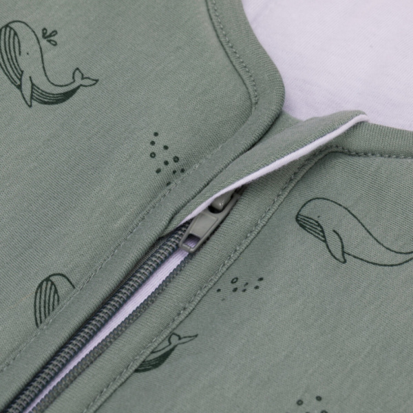 Gigoteuse à pieds sans manches et chaussettes antidérapantes - 92 cm - vert baleine - tog 2.5 Fillikid