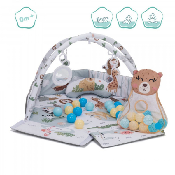 Tapis de jeu avec balles et arche colorées Fillikid