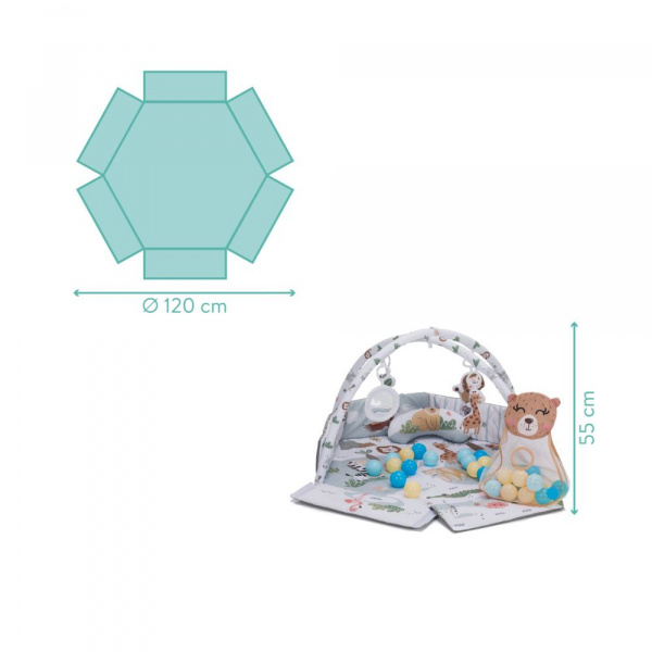 Tapis de jeu avec balles et arche colorées Fillikid