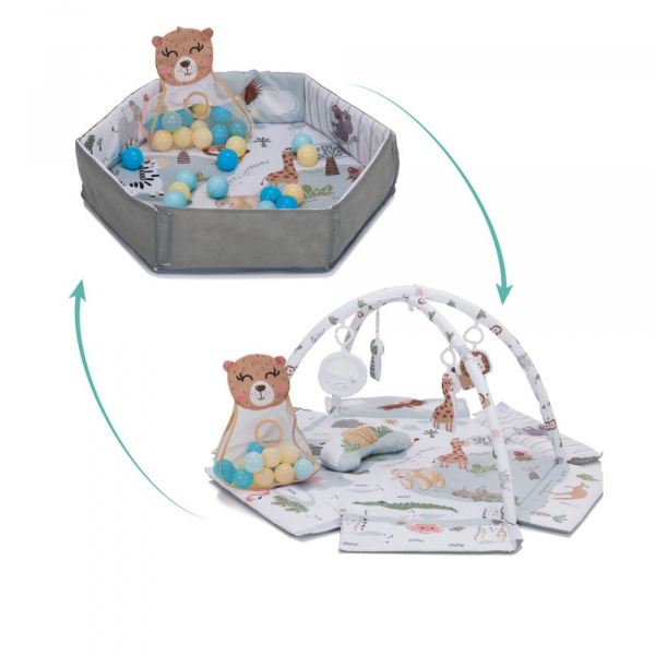 Tapis de jeu avec balles et arche colorées Fillikid