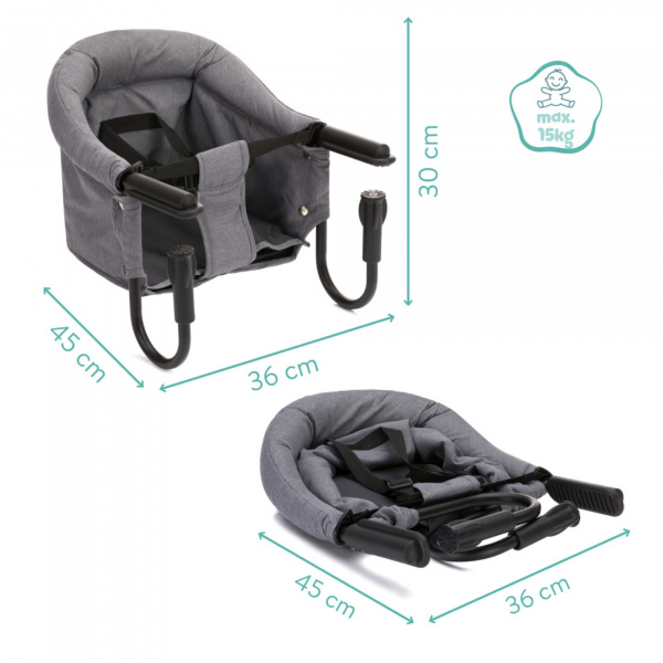 Siège de table bébé gris Fillikid