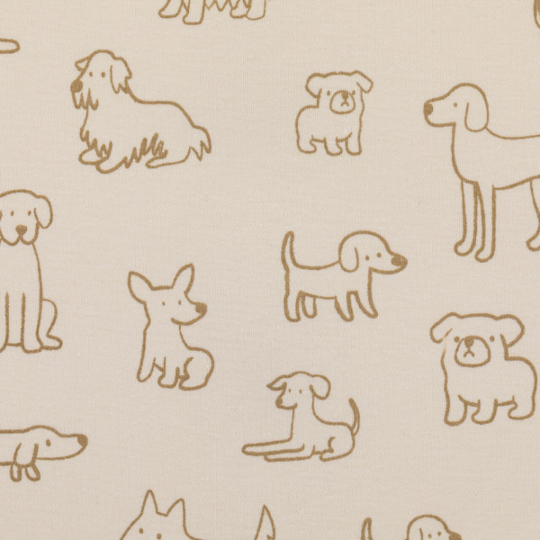 Gigoteuse à pieds sans manches et chaussettes antidérapantes - 80 cm - chien beige - tog 2.5 Fillikid