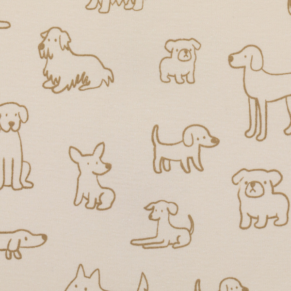 Gigoteuse à pieds sans manches et chaussettes antidérapantes - 80 cm - chien beige - tog 2.5 Fillikid